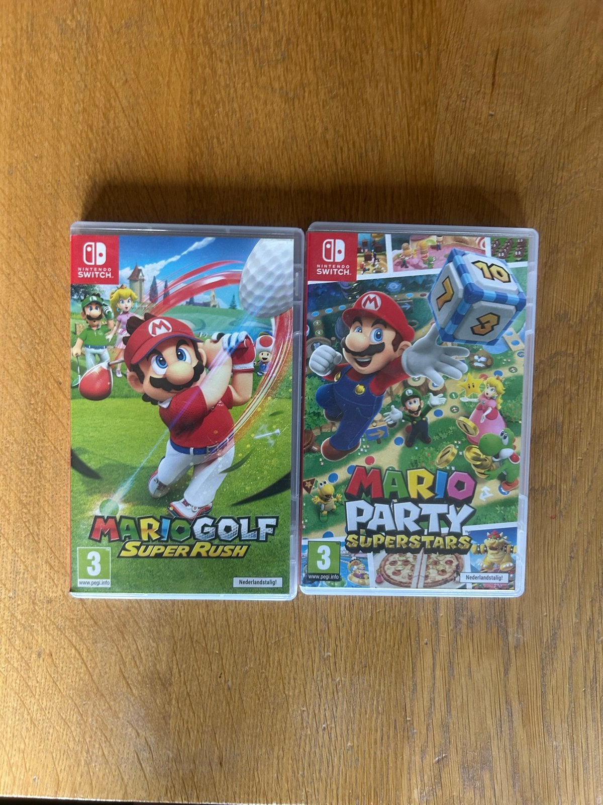 2 Nintendo Switch spellen: Mario Golf & Mario Party, Eén computer, Ophalen of Verzenden, Zo goed als nieuw, Sport