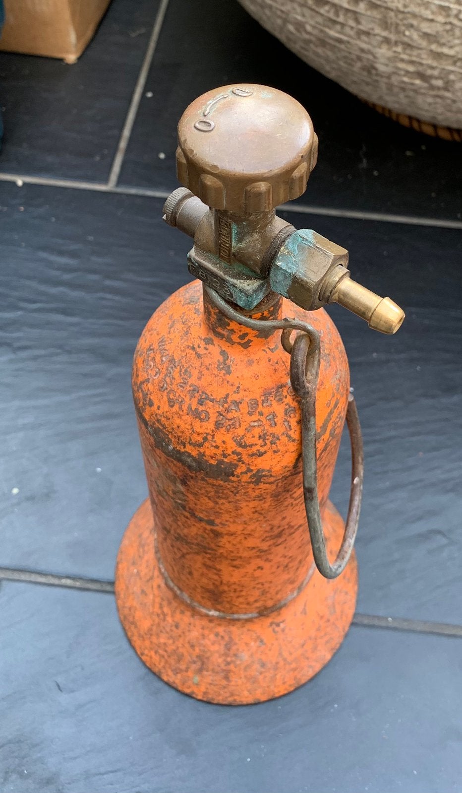 Gasfles voor soldeerbrander, Ophalen of Verzenden, Zo goed als nieuw, 250 ampère of meer, Overige typen