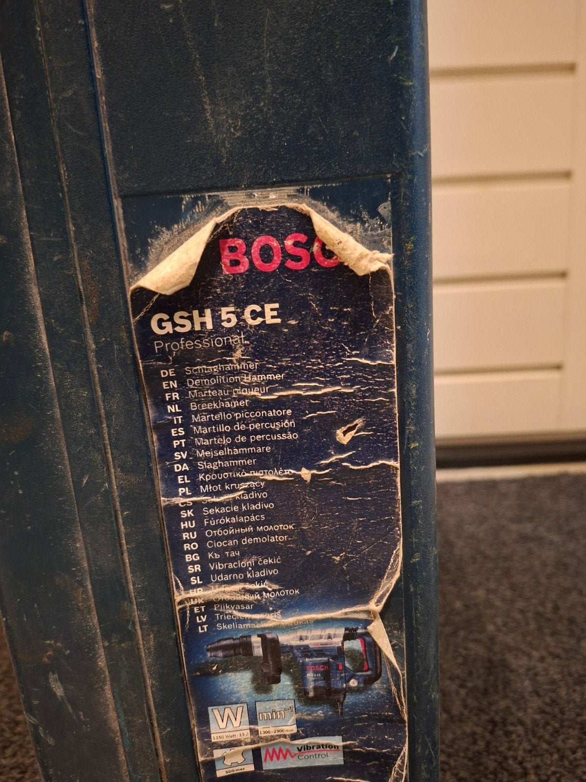 Bosch Blauw Breekhamer GSH 5 CE - Defect, Ophalen, Gebruikt
