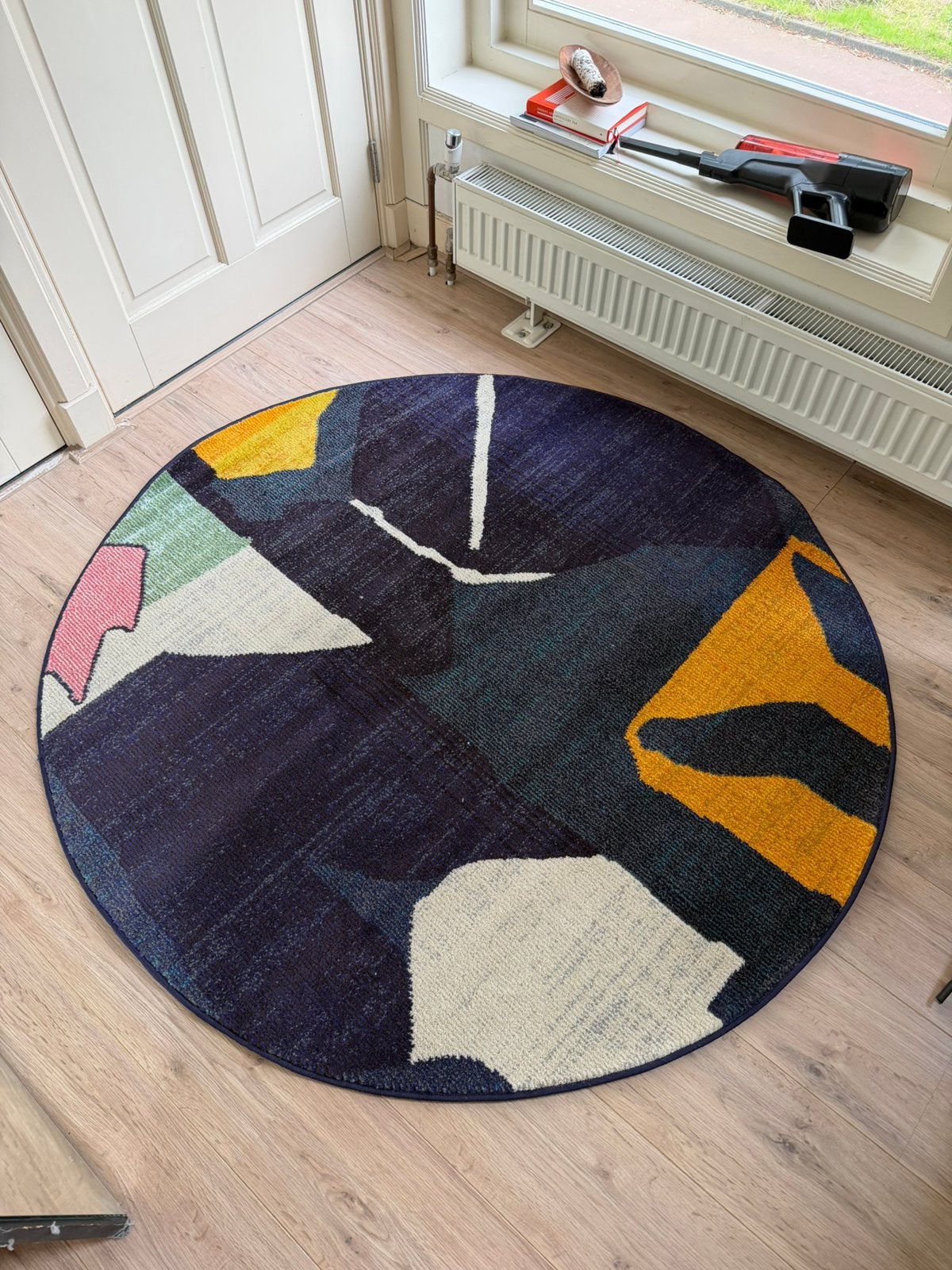Rond tapijt nieuw - rugvista, Ophalen, Nieuw, Rond, 100 tot 150 cm