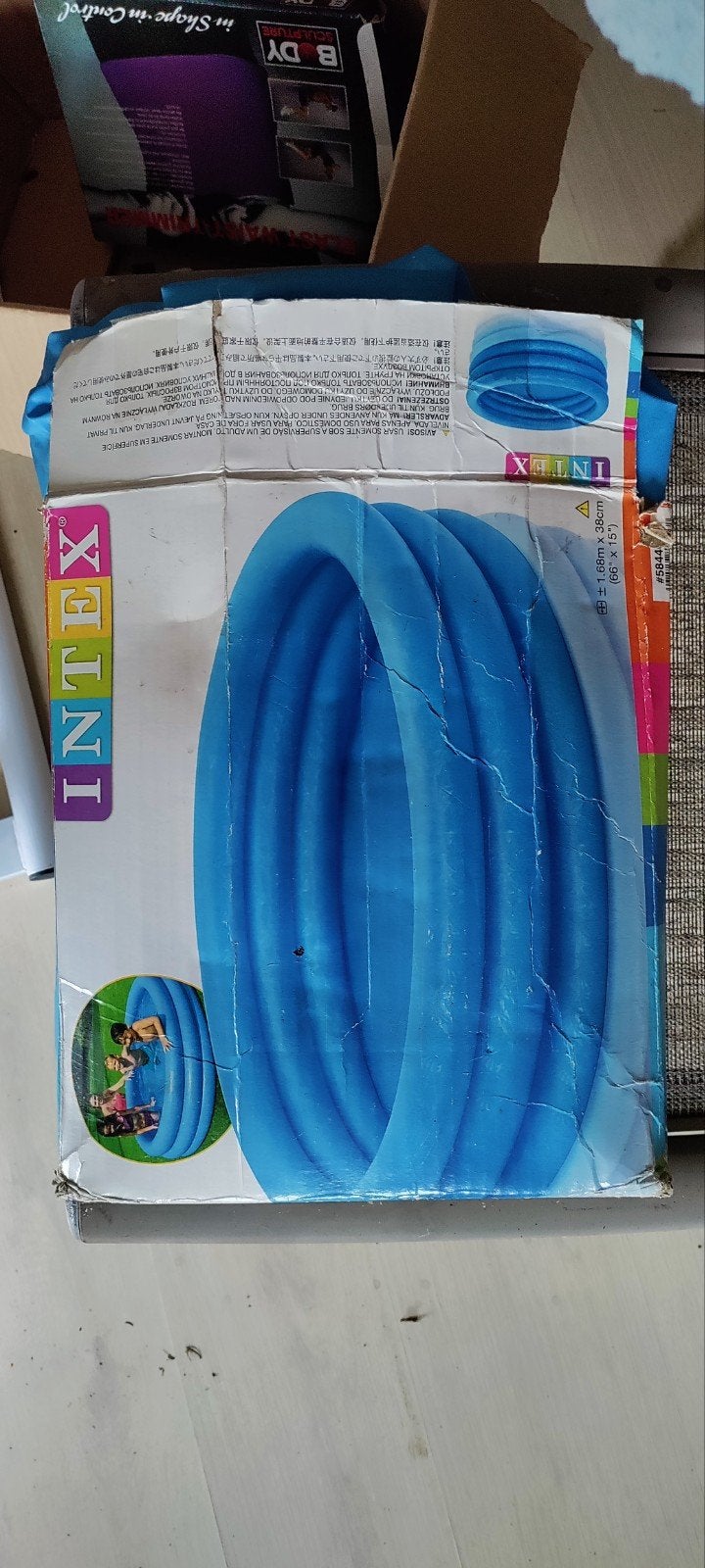 Intex opblaasbaar kinderzwembad - 3 ringen, Minder dan 80 cm, Opblaaszwembad, Rond, Nieuw