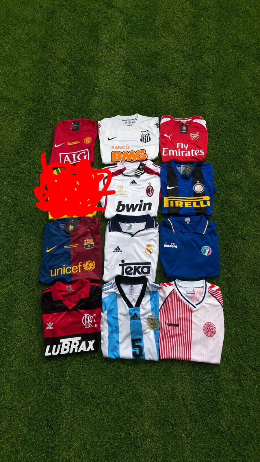 Voetbalshirts M/L: Ozil, Messi, Neymar, Pirlo, CR7, R9, etc., Maat M, Ophalen of Verzenden, Shirt