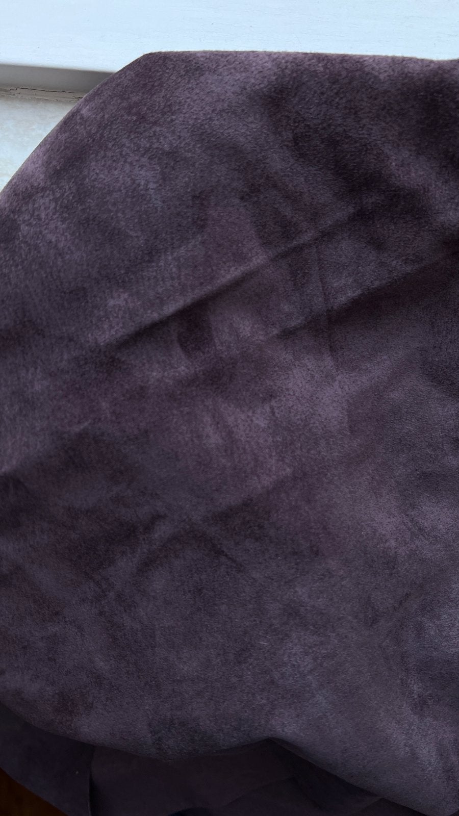 Restant rest soepel suede leer - aubergine, taupe 297 gram, Hobby en Vrije tijd, Bruin, Leer of Kunstleer, Nieuw, Ophalen of Verzenden