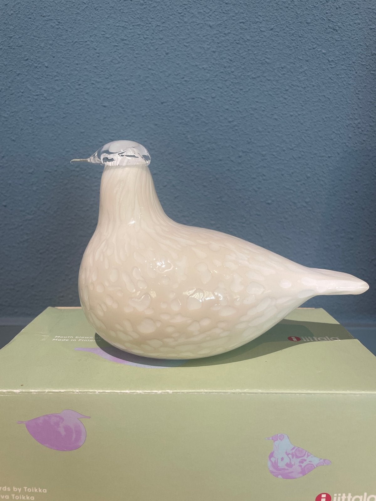 Iittala Birds by Toikka Willow Grouse Riekko, Ophalen of Verzenden, Nieuw, Wit, Glas