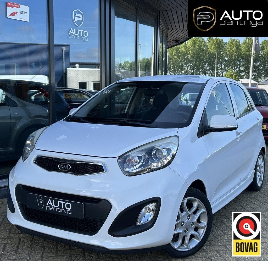 Kia Picanto 1.0 CVVT GT-Line NL AUTO | Airco | Sportbumpers, Voorwielaandrijving, Euro 5, Stof, Gebruikt