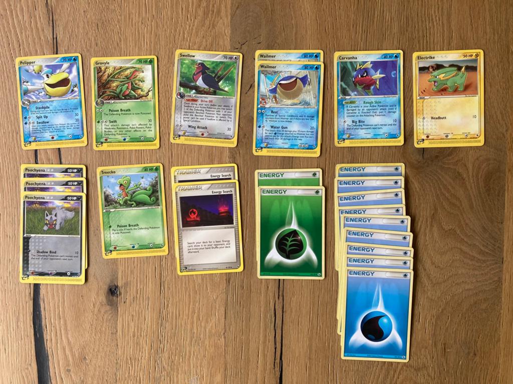 Pokémon TCG EX Ruby & Sapphire (2003) Kaarten, Ophalen of Verzenden, Gebruikt, Meerdere kaarten