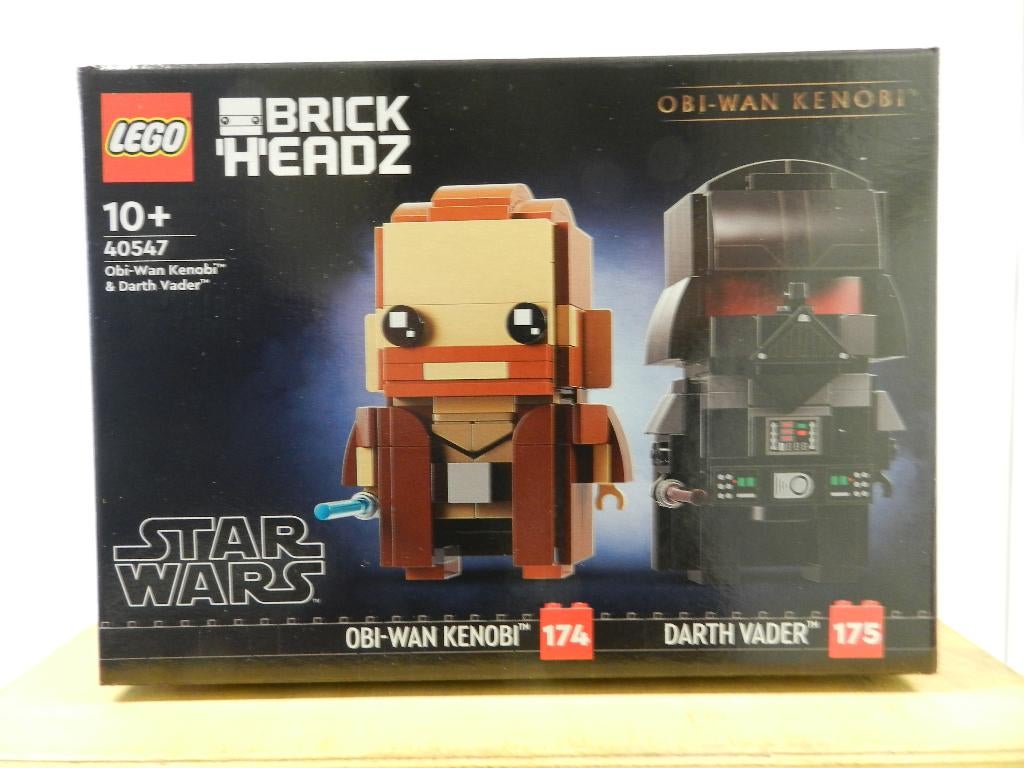 LEGO BRICK HEADZ Obi-Wan Kenobi & Darth Vader (40547), BrickHeadz, Lego, Nieuw, Ophalen of Verzenden