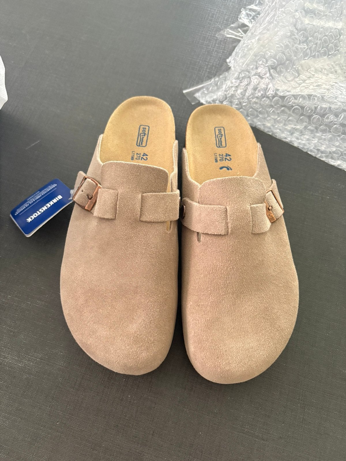 Birkenstock beige (1op1), Slippers, Overige kleuren, Nieuw, Ophalen of Verzenden