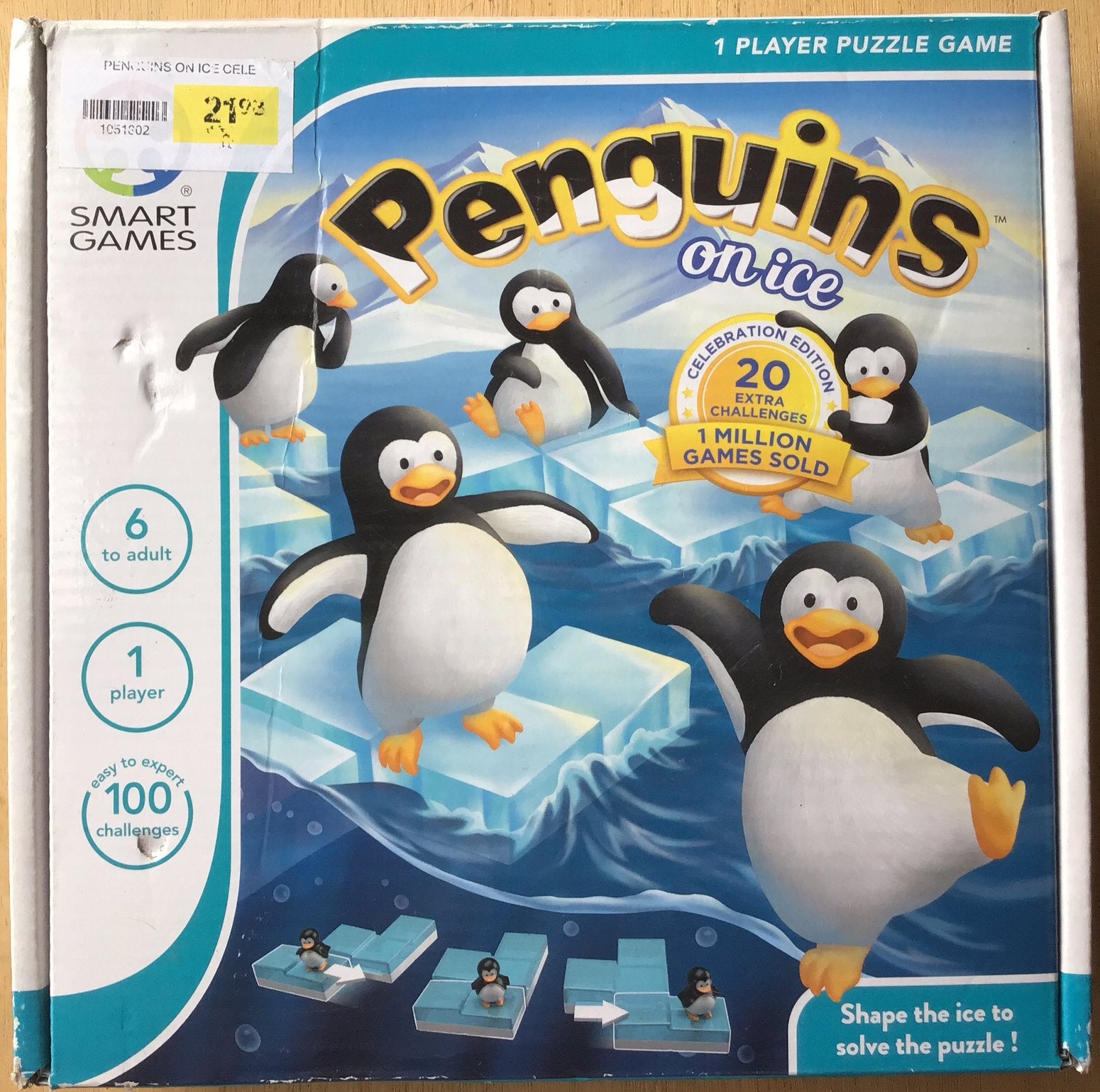Smart Games - Penguins on Ice - vanaf 6 jaar - NIEUW, Ophalen of Verzenden, Minder dan 500 stukjes, Nieuw, Overige typen