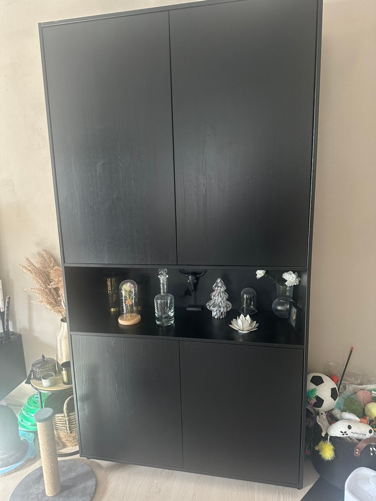 WOOOD zwarte kast, Ophalen, 200 cm of meer, Zo goed als nieuw, Minder dan 150 cm