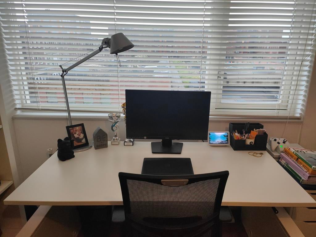 Design bureaulamp Artemide Tolomeo Tavolo, Huis en Inrichting, Ophalen, Gebruikt, 50 tot 75 cm, Metaal