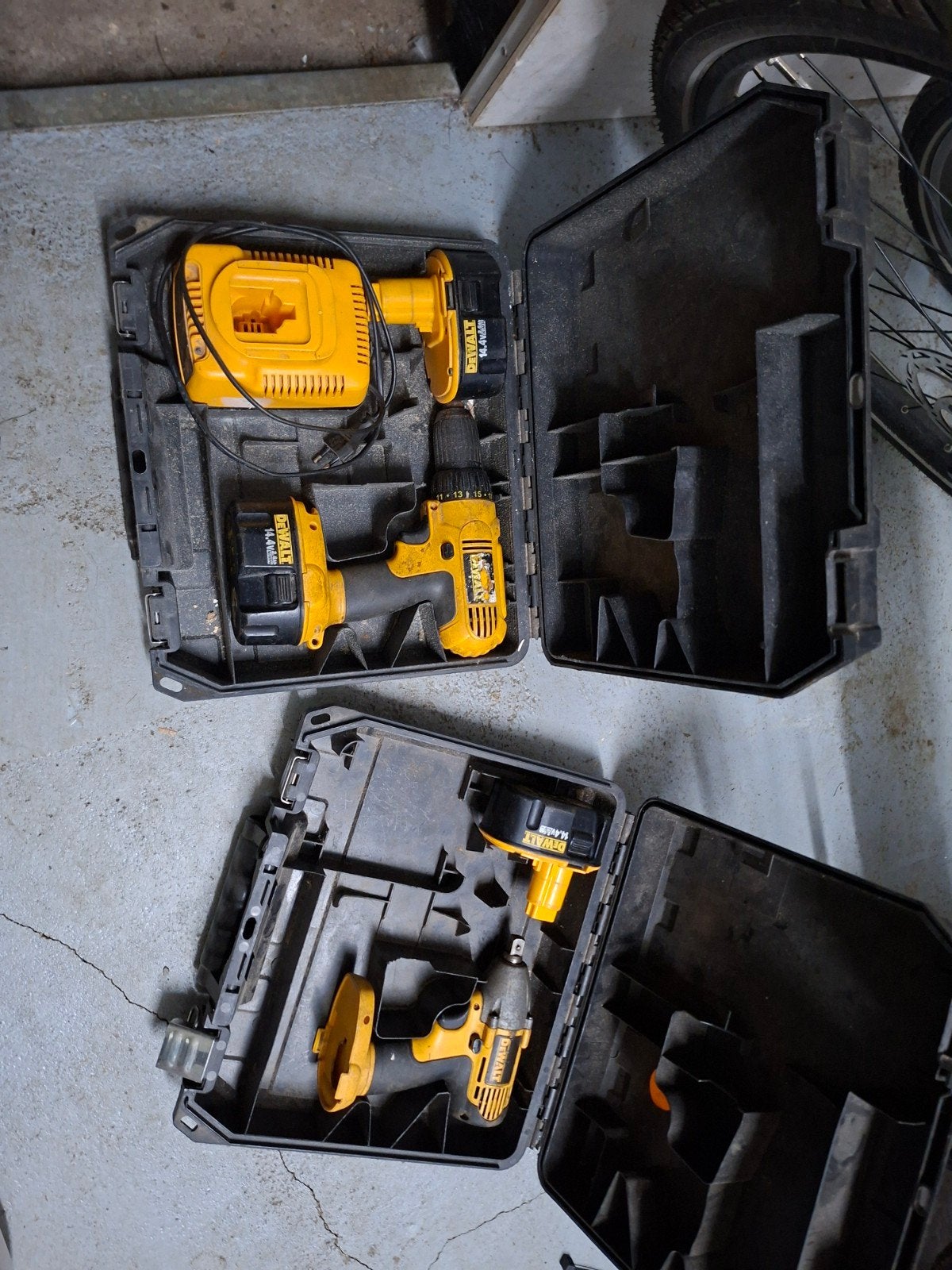 DeWalt Accuboormachine DC757 & Slagmoermachine DW055, Ophalen, Gebruikt, Variabele snelheid, Boor- en Schroefmachine