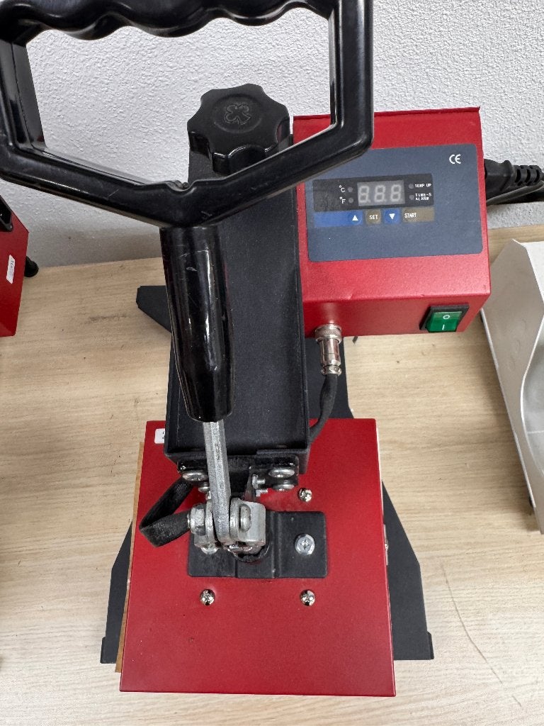 Compacte Transferpers 15x15cm voor Logo's op Textiel, Hobby en Vrije tijd, Kledingapplicaties en Hotfix, Ophalen of Verzenden