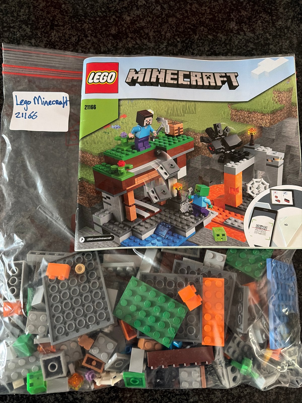 Lego Minecraft 21166 - Het "Verlaten" Mijn, Gebruikt, Minecraft, Lego, Ophalen of Verzenden