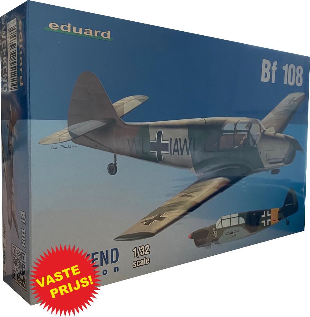 Messerschmitt Bf-108 (Eduard 03404) 1/32, Overige merken, Nieuw, Ophalen of Verzenden, Groter dan 1:72