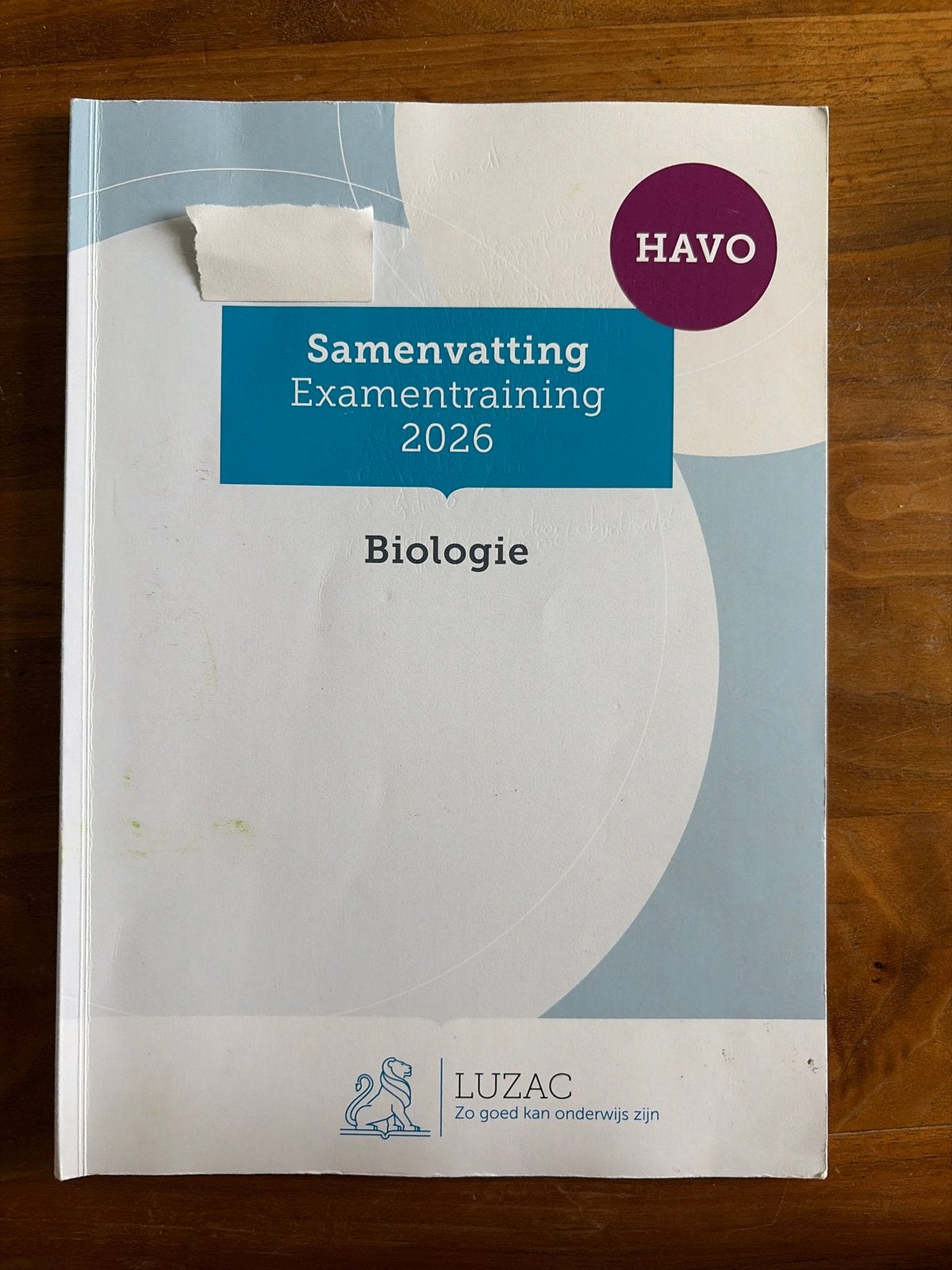 Luzac Samenvatting Examentraining Biologie HAVO 2026 - Luzac, Ophalen of Verzenden, Zo goed als nieuw, HAVO, Biologie