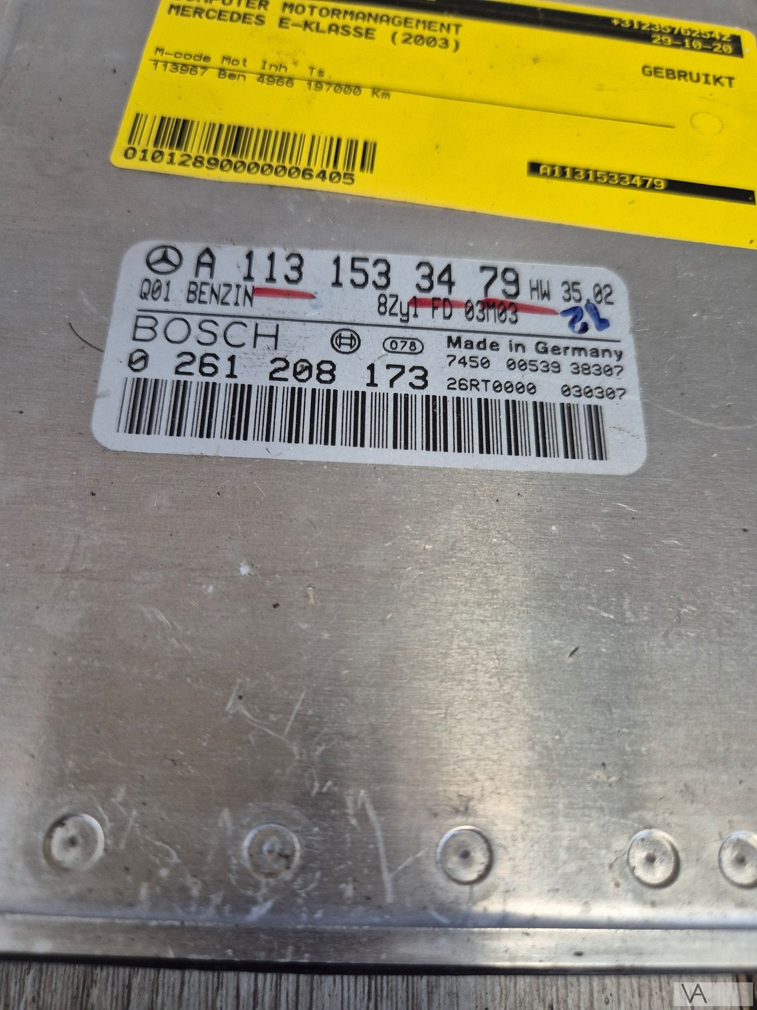 ECU motorcomputer Mercedes E klasse W211 E500 ML500 S500 v8, Gebruikt, -, Ophalen of Verzenden, -