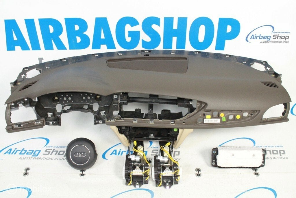 Airbag set - Dashboard bruin beige Audi A6 C7 (2011-2018), Gebruikt, Ophalen of Verzenden