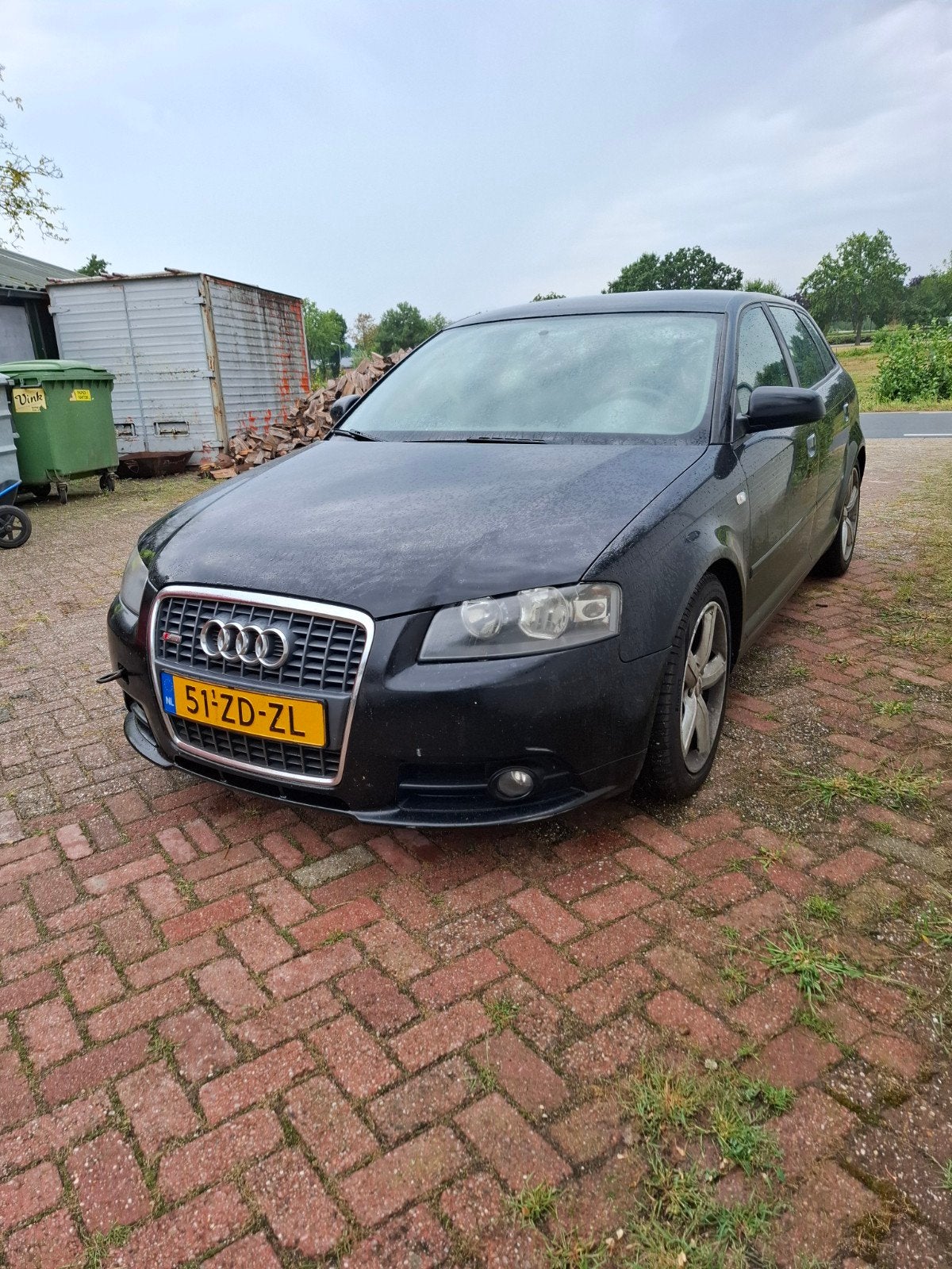 Audi A3 s-line 1.8 TFSI met Motorschade, Zwart, 1798 cc, Benzine, Hatchback