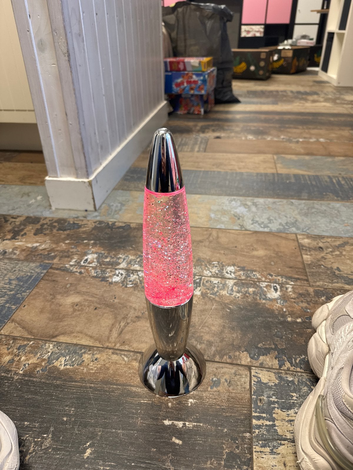 Lavalamp met glitter - Kleur veranderend, Huis en Inrichting, Lampen | Overige, Ophalen, Zo goed als nieuw