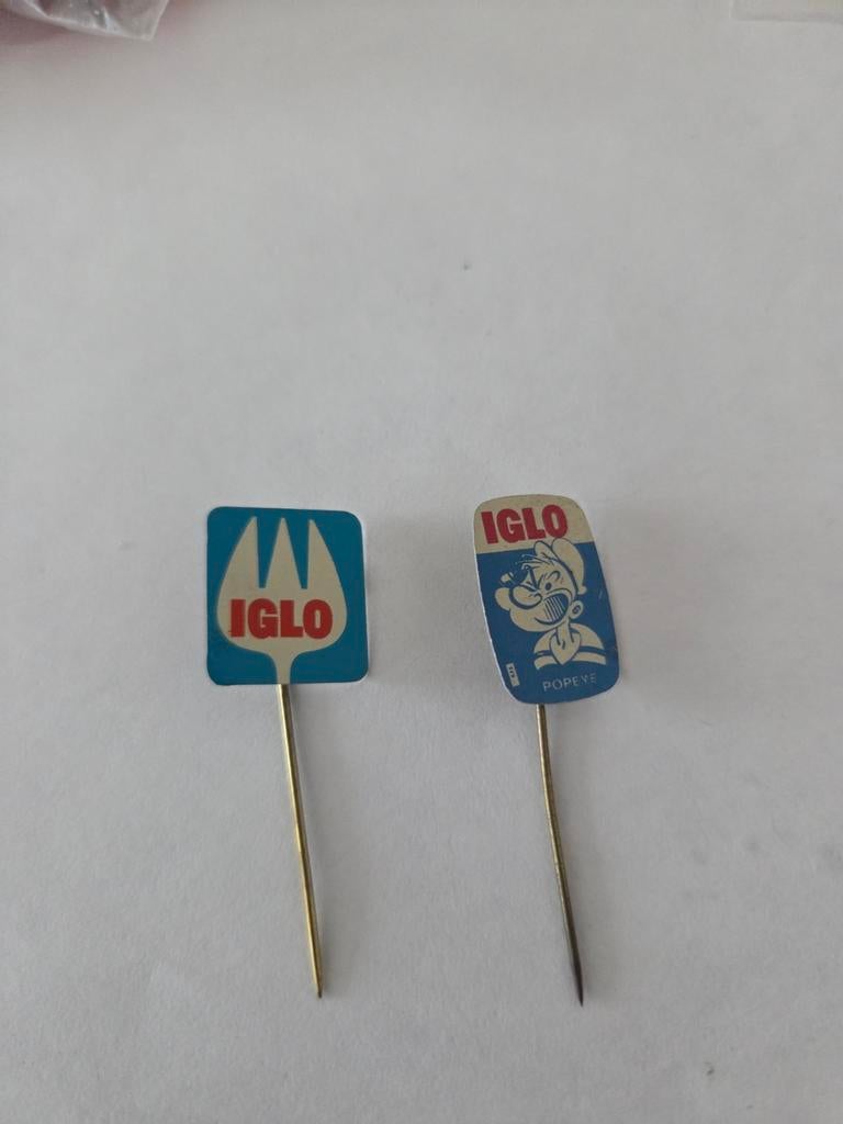 507 Vintage Iglo en Popeye Speldjes - Zeldzame Collectie, Verzamelen, Speldjes, Pins en Buttons, Ophalen of Verzenden, Gebruikt