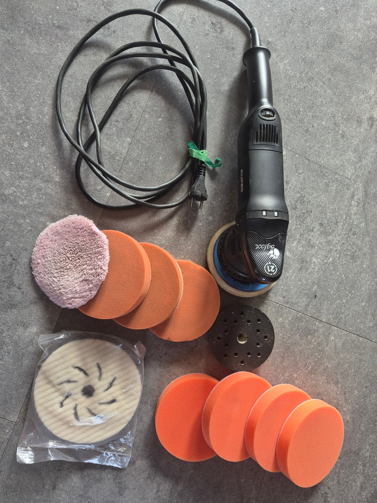 Rupes Bigfoot 21 polijstmachine, Ophalen of Verzenden, 1200 watt of meer
