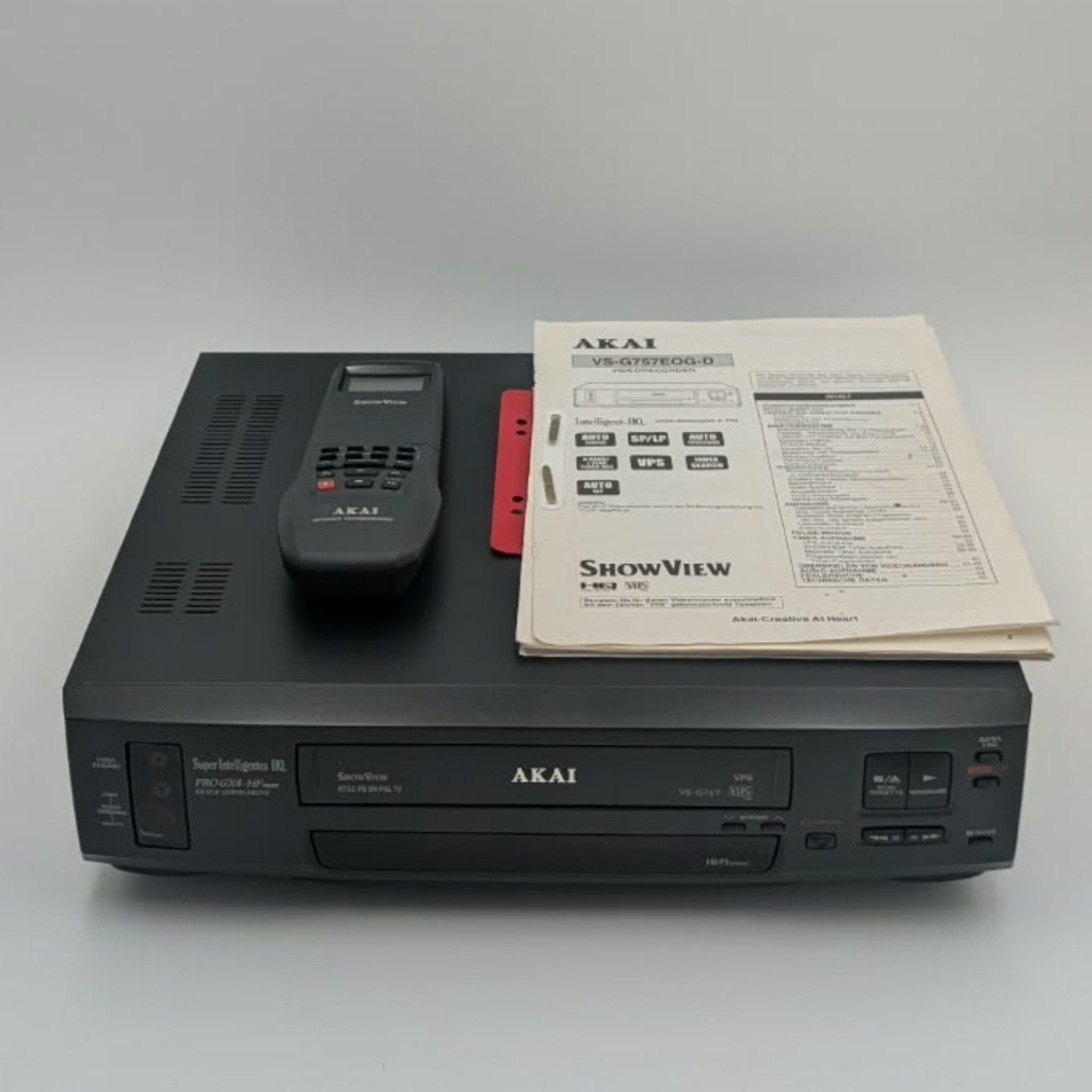 AKAI VS-G757 Videorecorder videobanden met afstandsbediening, Akai, Zo goed als nieuw, Support@akai.com, Akai Professional
200 Scenic View Drive
Suite 201
Cumberland, RI 02864
United States