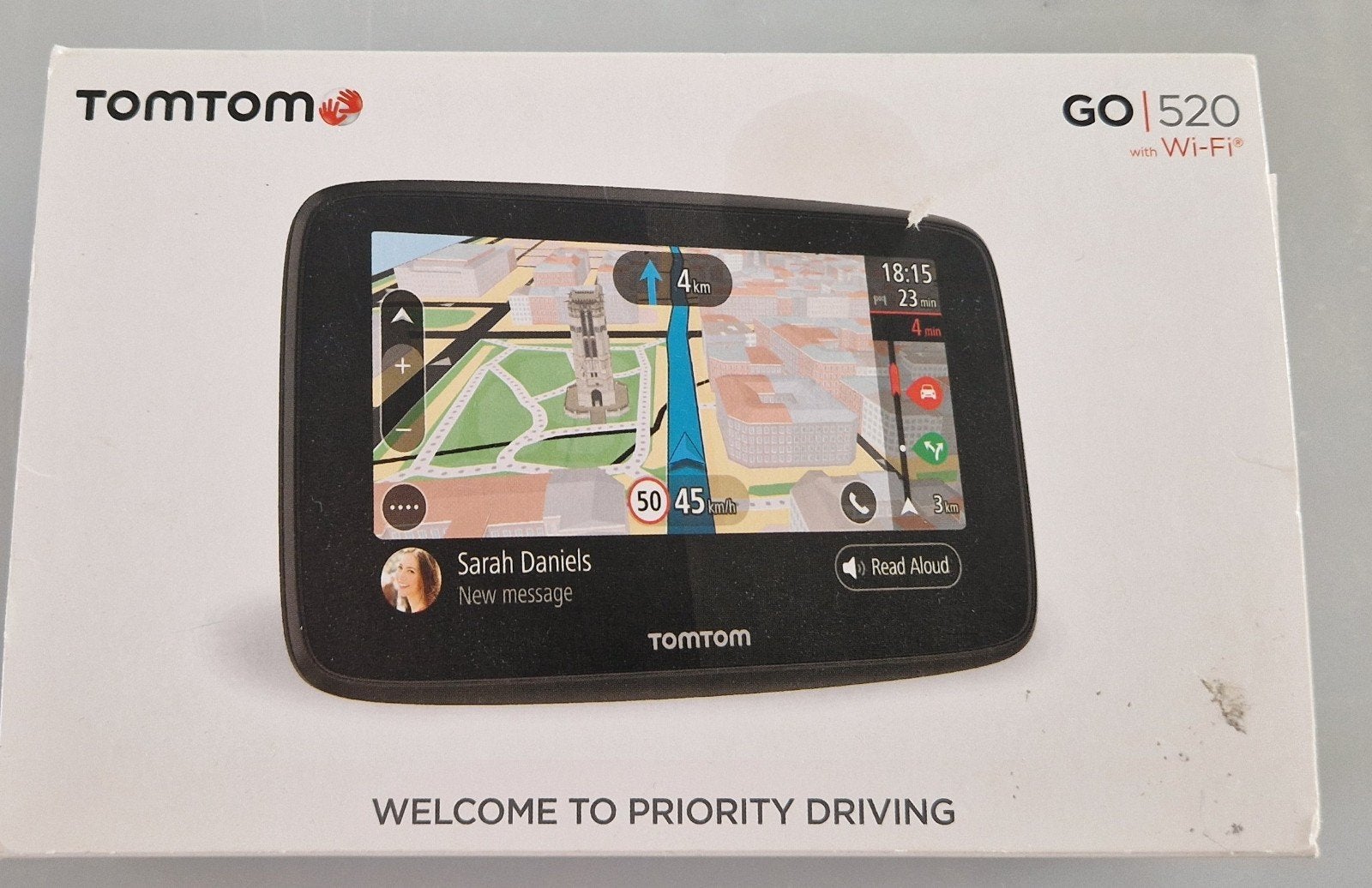 TomTom GO 520 navigatiesysteem met Wi-Fi  lifetime world map, Ophalen of Verzenden, Gebruikt