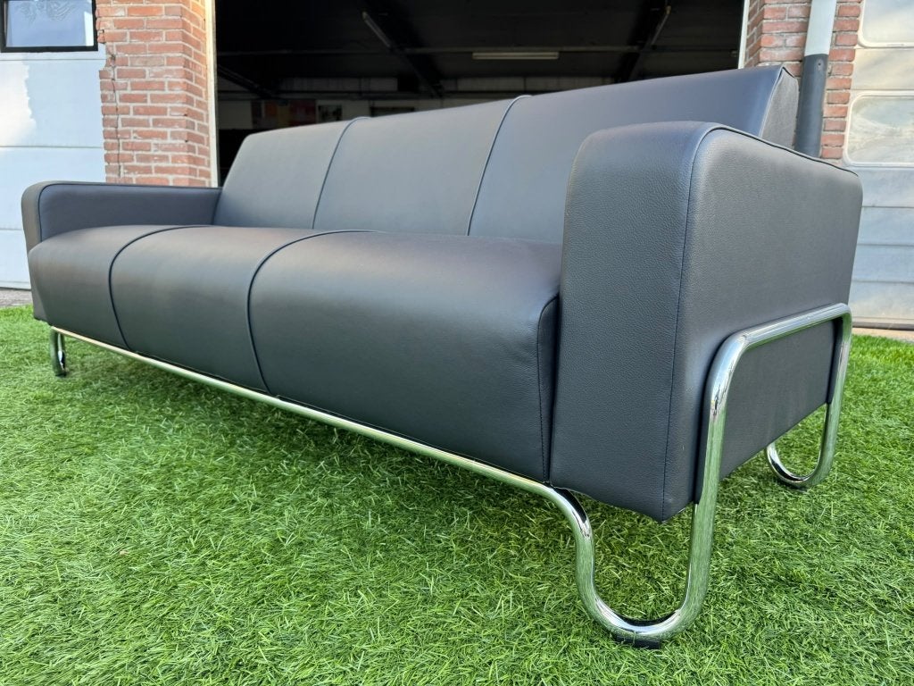 Bankstel Gispen Classic bank 441design  leer in Nieuwe staat, Huis en Inrichting, Hout, Geen, Pahest@hotmail.nl, Design
