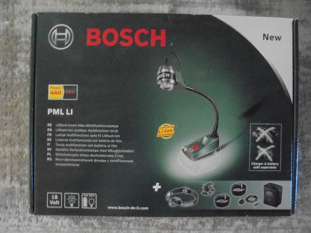 Bosch PML LI Multilamp met accu en lader, Oplaadbaar, Ophalen, Nieuw, Overige merken