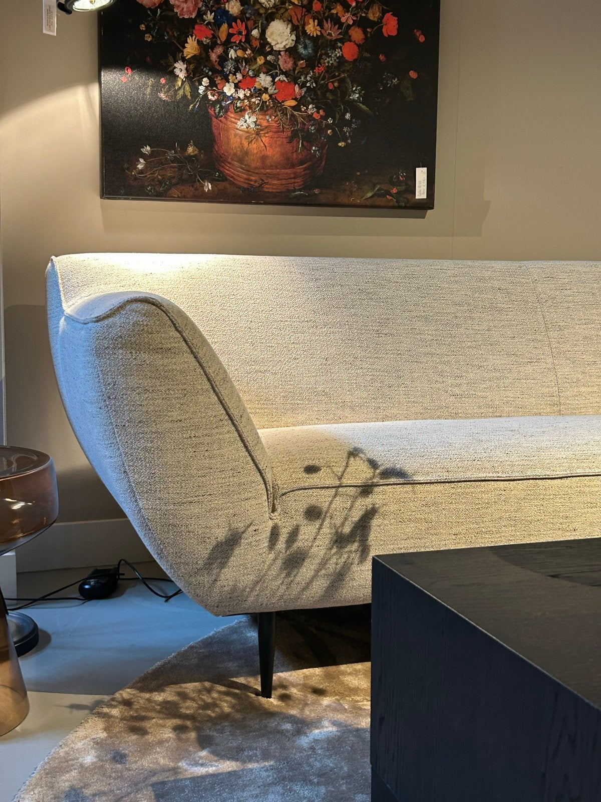 DN DESIGN Naxo 240 bank - Breed en comfortabel, 75 tot 100 cm, Ophalen of Verzenden, Rechte bank, Stof