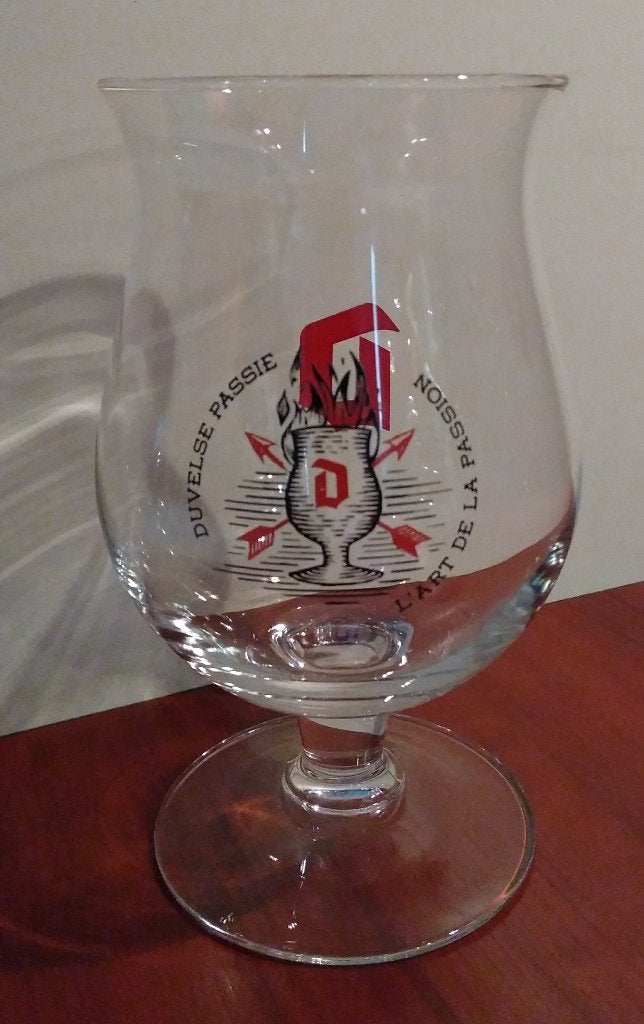 Duvel Glas “Duvels Passie”. (E1), Ophalen of Verzenden, Zo goed als nieuw, Glas of Glazen, Duvel