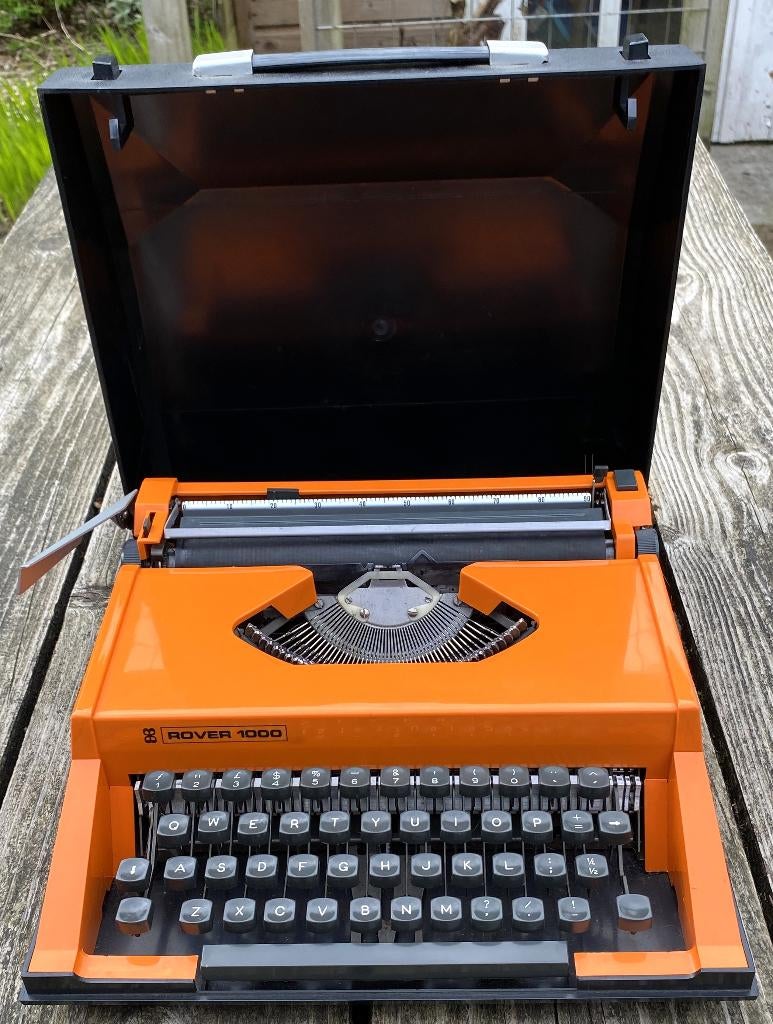 Leuke Retro Typemachine Rover 1000 - retro schrijfmachine, Diversen, Typemachines, Zo goed als nieuw, Ophalen of Verzenden