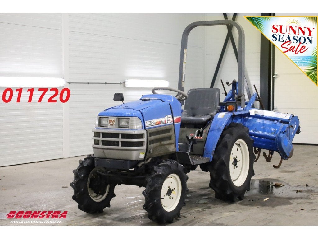 Iseki TM15 11 KW Minitraktor + Frees 419 Uur (bj 2002), Overige merken, Boonstra Schadevoertuigen, Tot 2500, Sales@boonstraschadevoertuigen.nl