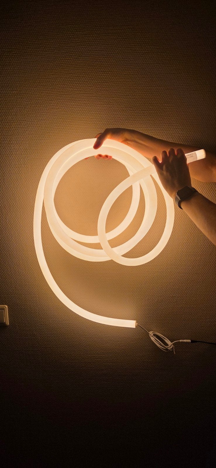 Unieke Flexibele LED Lichtbuis - 2700K Warm Wit, Wit, Kunststof, Nieuw, Ophalen of Verzenden