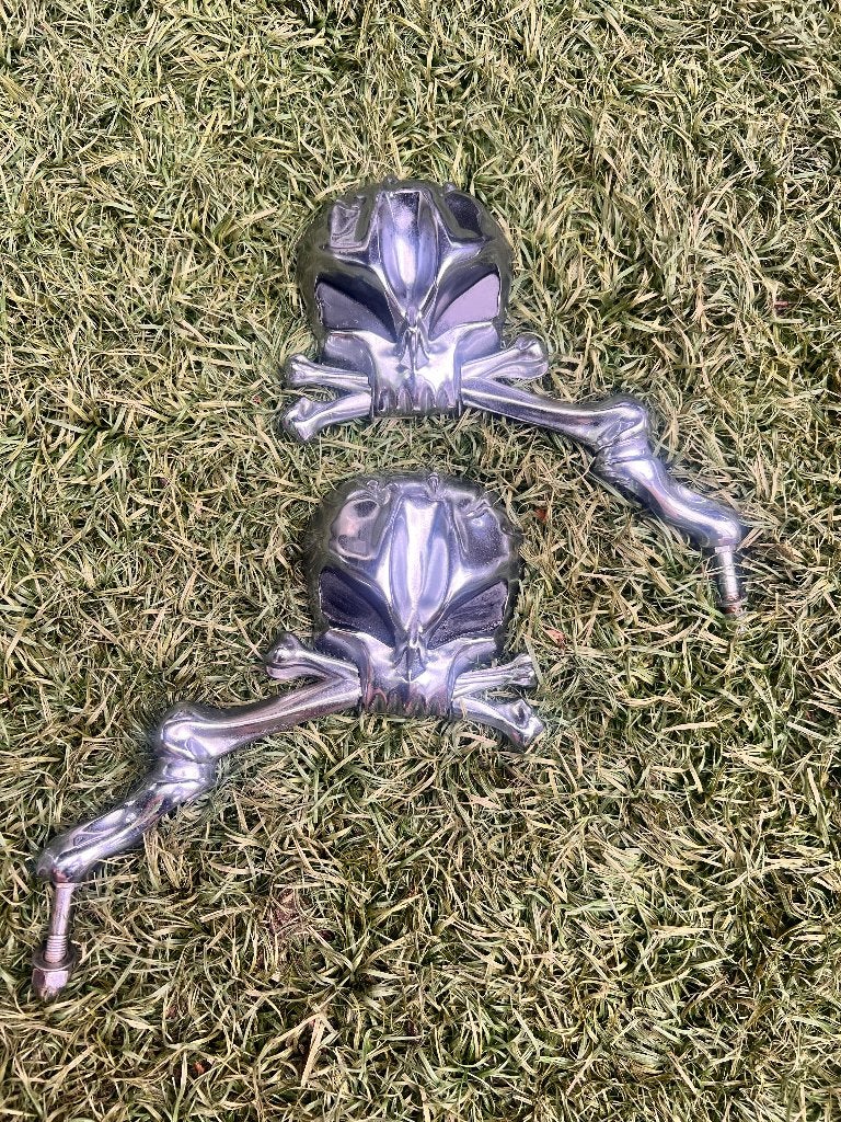 Skull Harley spiegels, Motoren, Ophalen, Gebruikt