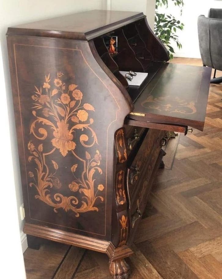 Antique Dutch writing desk/secretaire, Ophalen
