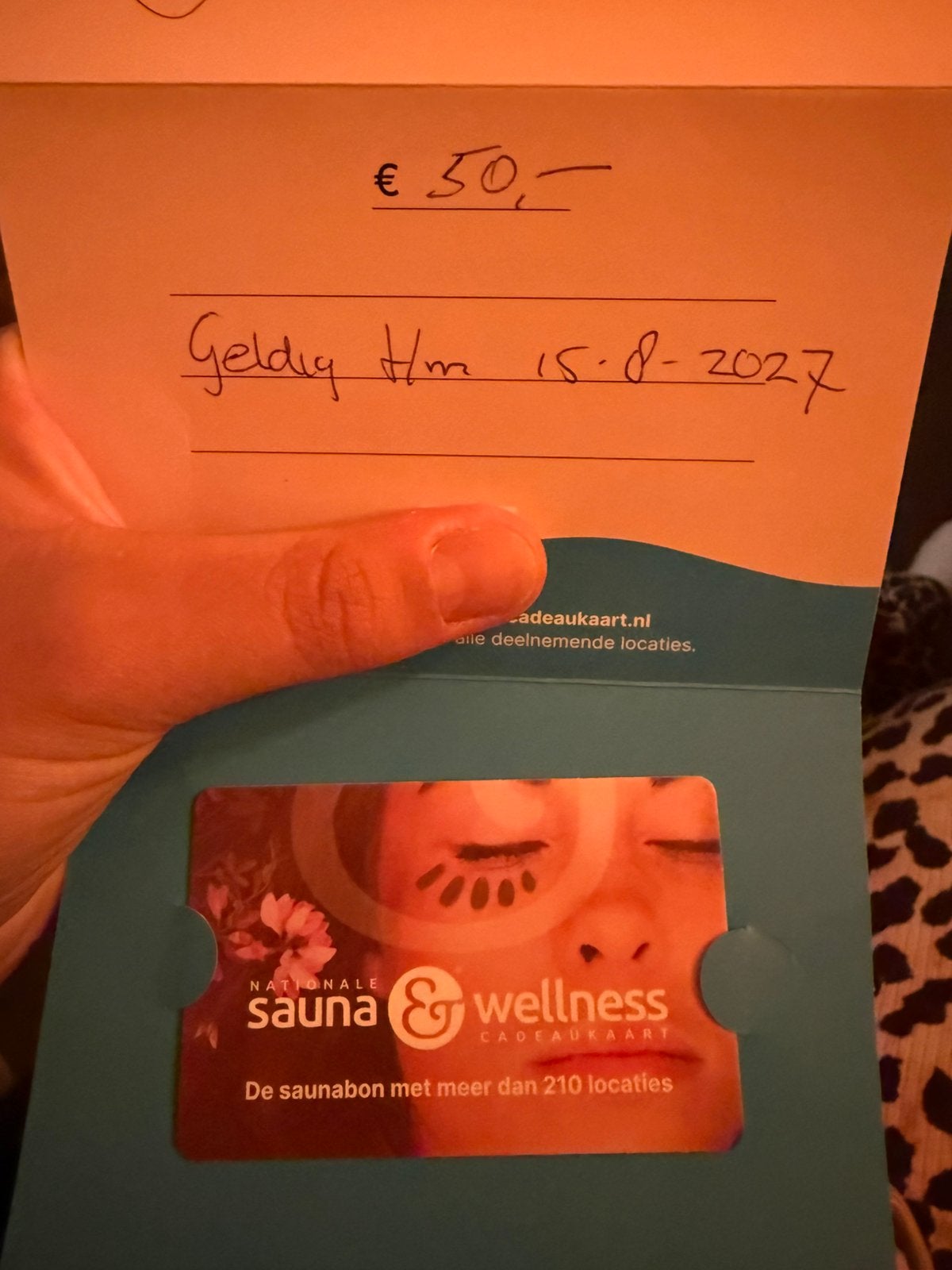 Sauna wellness bon, Eén persoon, Cadeaubon, Spa of Sauna
