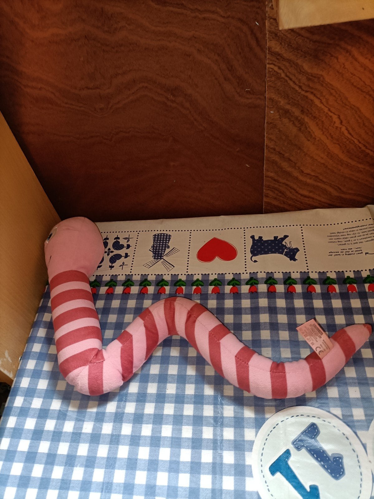 Max de worm knuffel van Maya de Bij 47 cm groot, Ophalen of Verzenden, Zo goed als nieuw, Overige typen