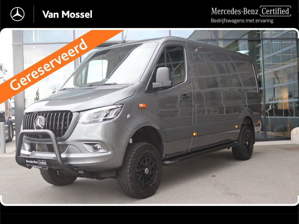 Mercedes-Benz Sprinter 319 CDI Aut. L2H1 4X4 |NAVI/CLIMA/MBU, Auto's, Automaat, Achterwielaandrijving, Gebruikt, Euro 6