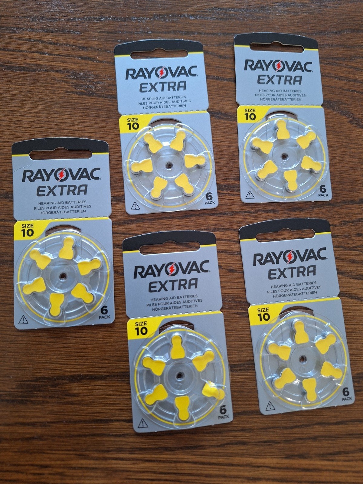 Rayovac Extra gehoorapparaatbatterijen, maat 10 (6x6 stuks), Ophalen of Verzenden, Nieuw