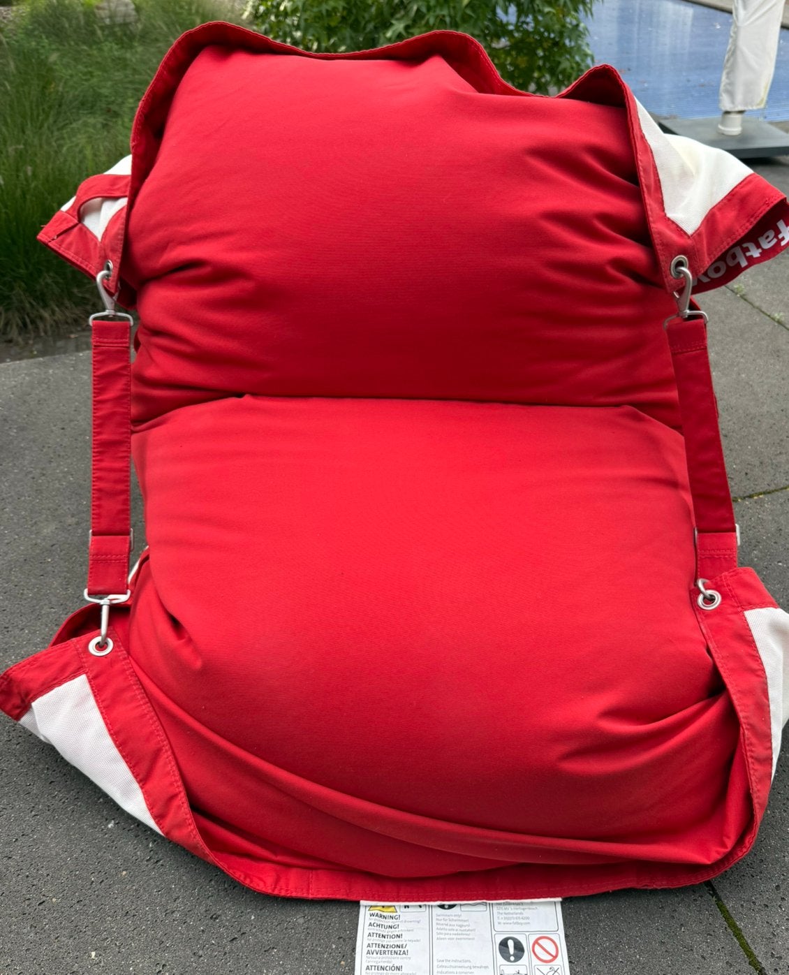 Fatboy Floatzac rood, Ophalen, Zo goed als nieuw, Rood, Zitzak
