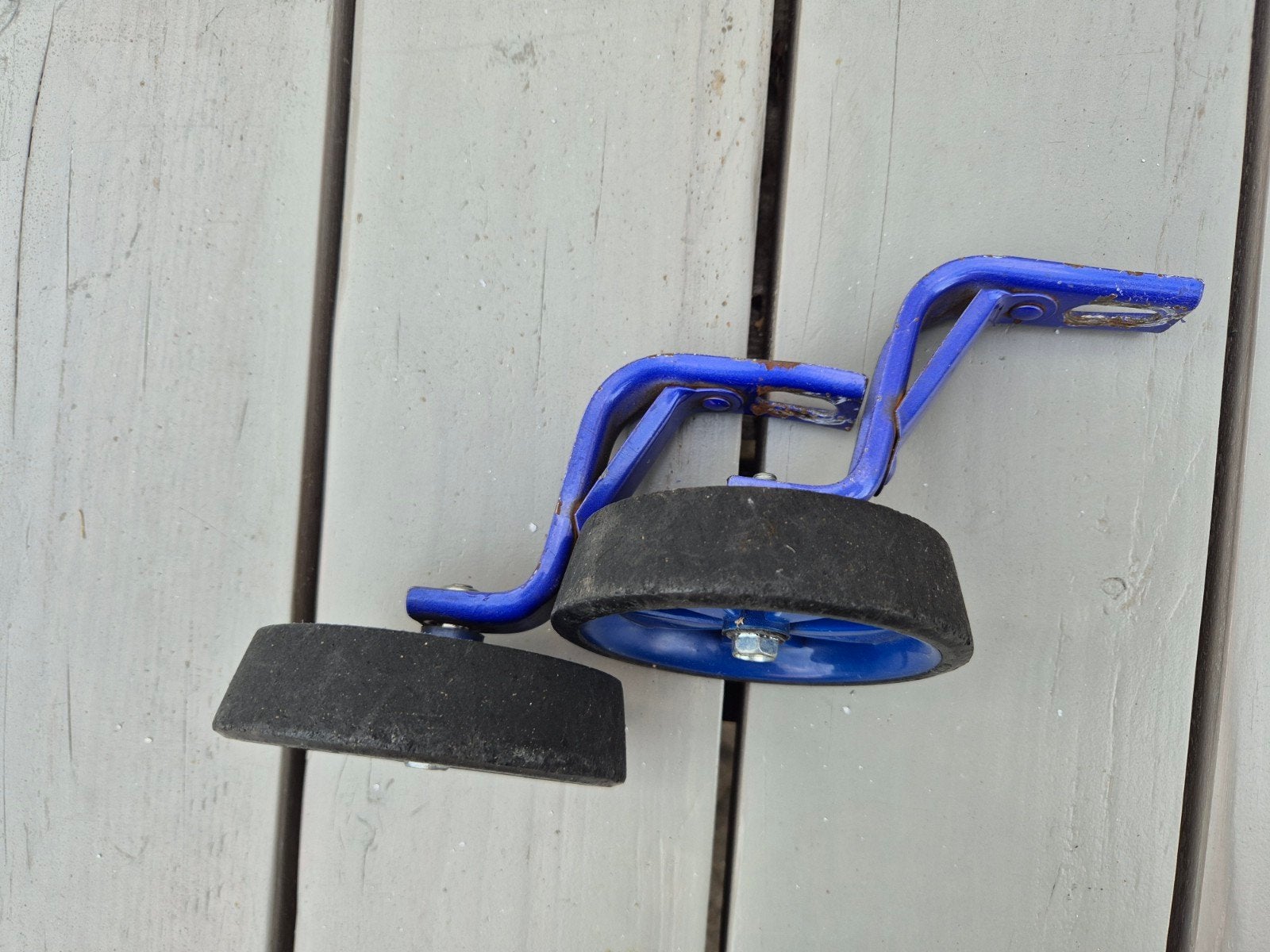 Fiets zijwieltjes blauw - Gebruikt, Ophalen of Verzenden, Gebruikt, Onbekend