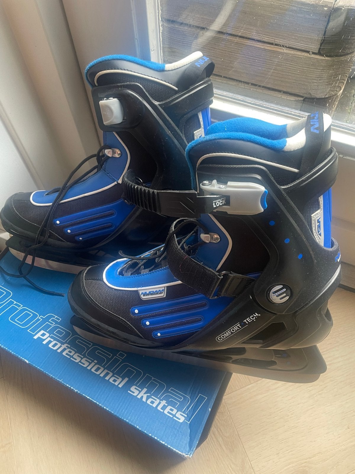 Nijdam ijshockeyschaatsen - Maat 45 - Zo goed als nieuw, Ophalen, Zo goed als nieuw, IJshockeyschaatsen, Nijdam