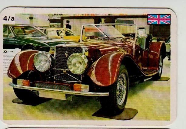 Kw418 autokaartje 4a panther gb, Ophalen of Verzenden, Zo goed als nieuw, Auto's