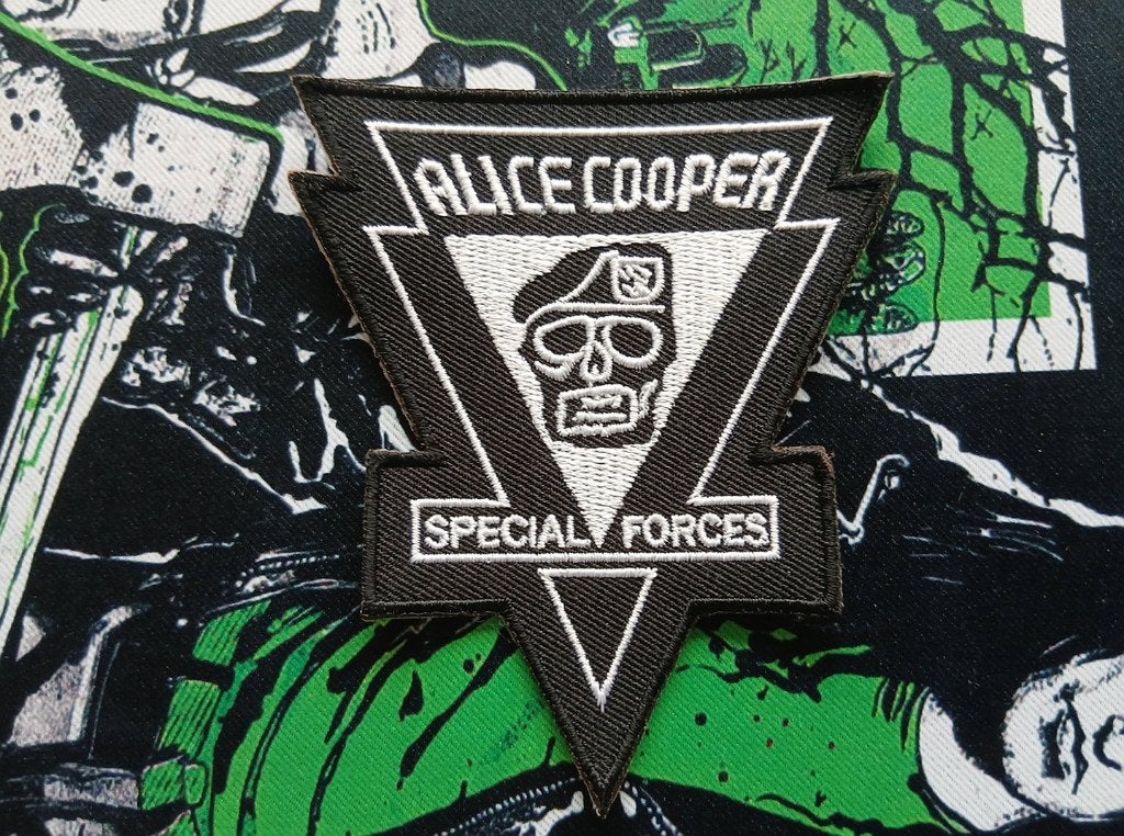 Alice Cooper  mooie special forces patch c76--8.5 x 10 cm, Ophalen of Verzenden, Nieuw, Kleding