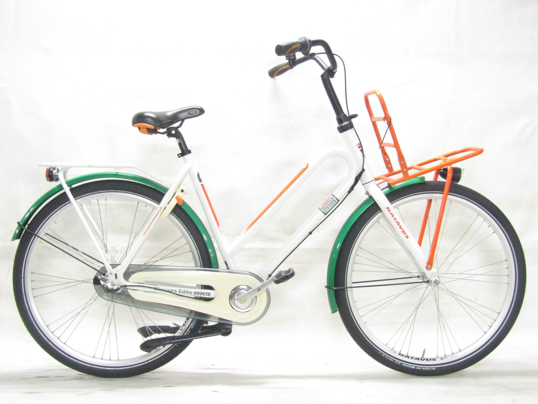 Batavus Postcodeloterij wit dames 56cm 28inch, Fietsen en Brommers, Fietsen | Dames | Damesfietsen, 56 cm of meer, Gebruikt, Batavus