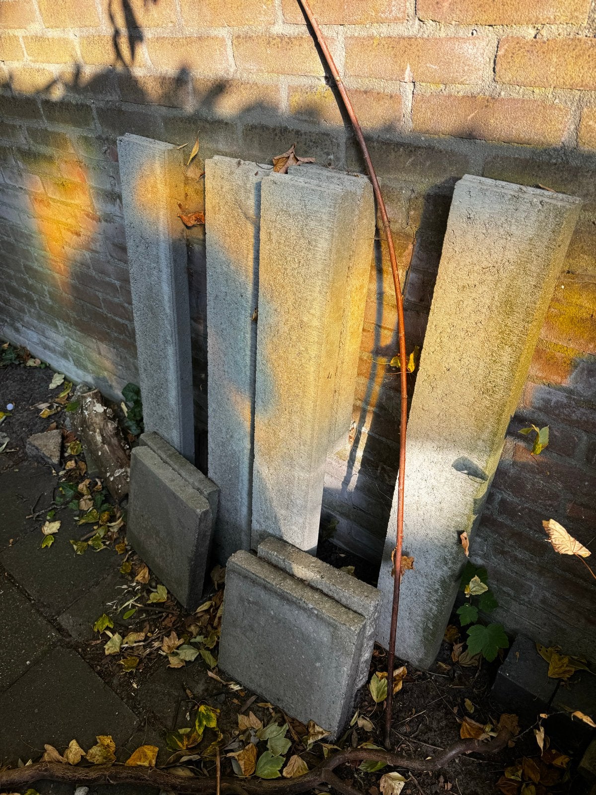 Gratis! Betonnen opsluitbanden/ borderrand, Tuin en Terras, Ophalen, Gebruikt, Minder dan 5 m², Beton