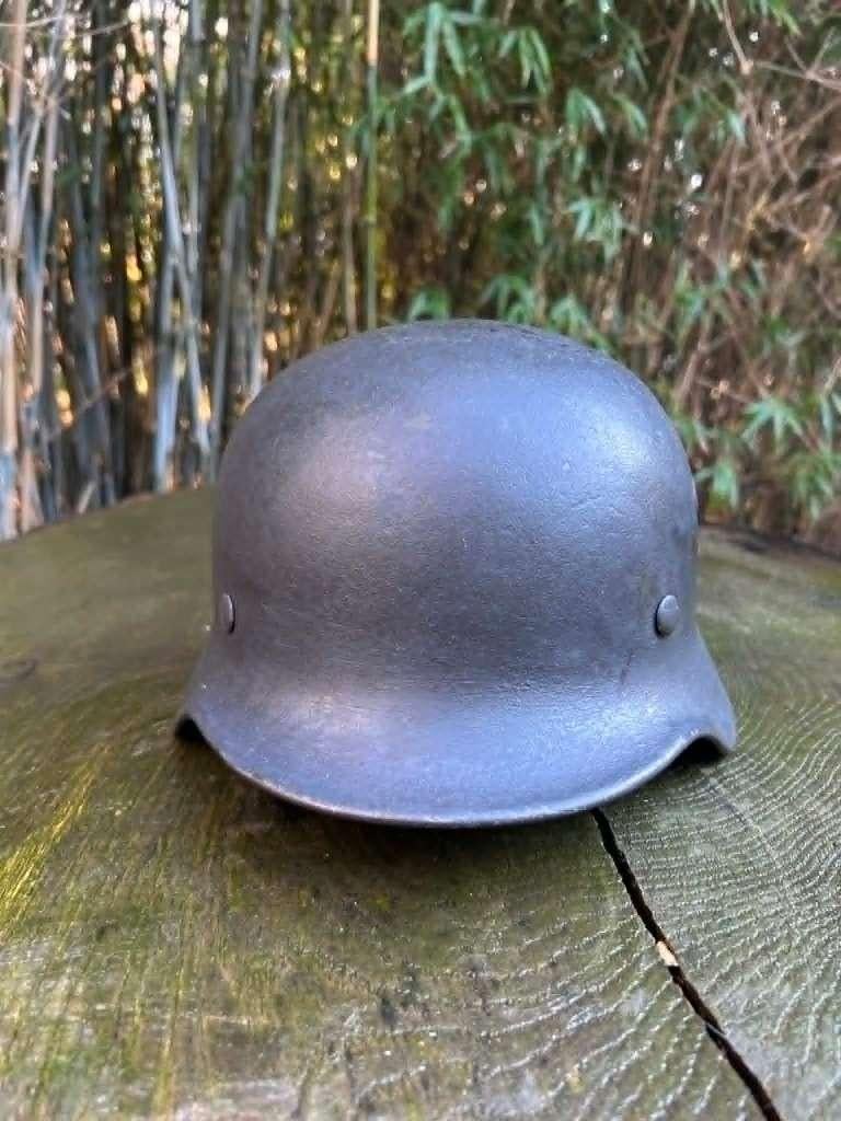 Duitse M40 WOII helm Luftwaffe, Verzamelen, Ophalen of Verzenden, Luchtmacht, Duitsland, Helm of Baret