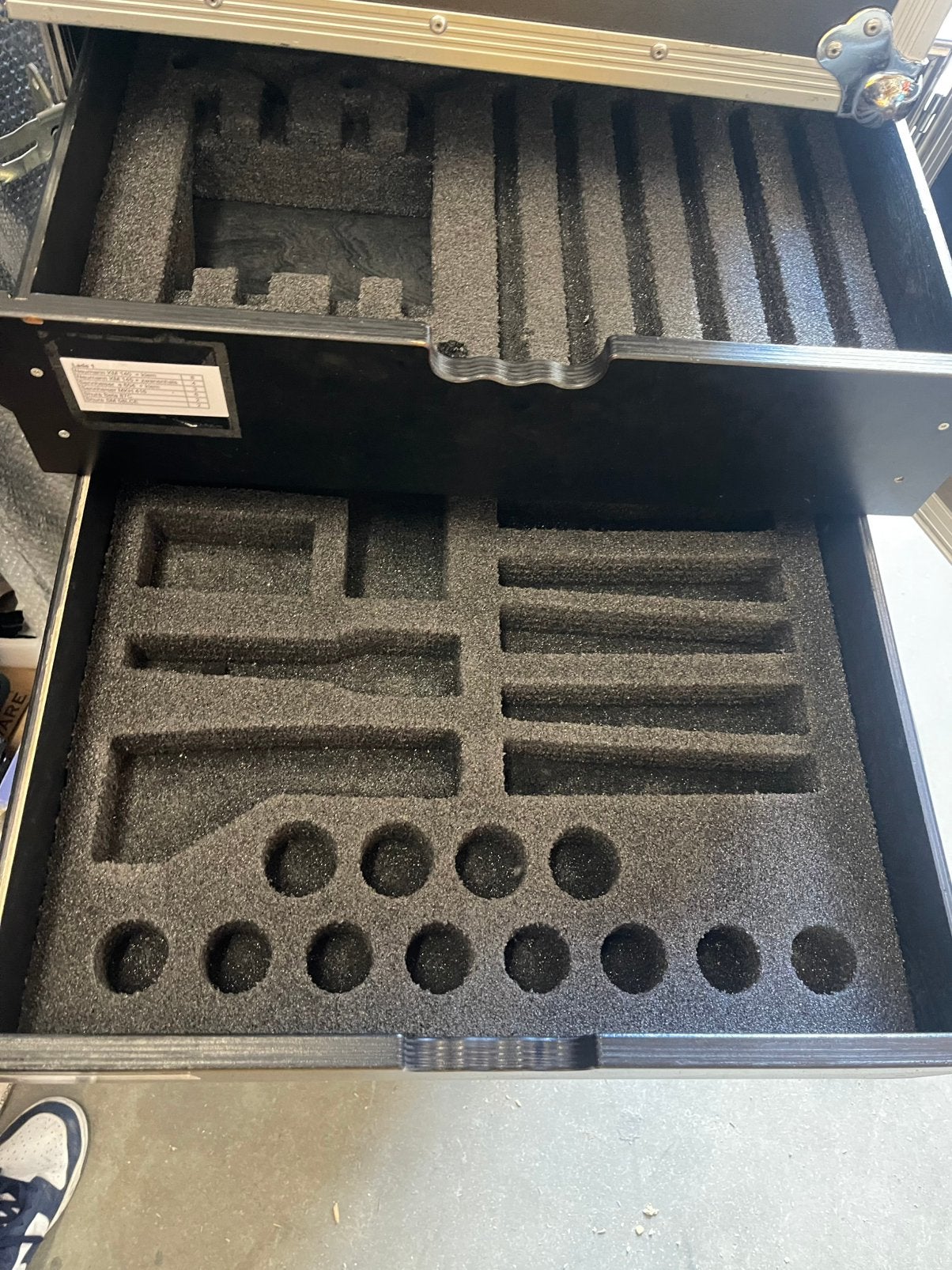 TECHNOCASE Mic Set Case  2 Lades 42 Stuks PRO KWALITEIT  TOP, Muziek en Instrumenten, Behuizingen en Koffers, Ophalen, Gebruikt